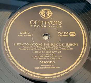 LP Darondo: Listen To My Song: The Music City Sessions 593734