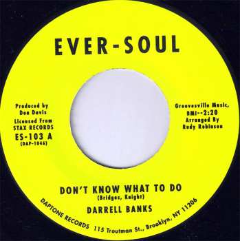 Album Darrell Banks: Don't Know What To Do