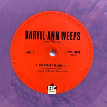 2LP Daryll-Ann: Daryll-Ann Weeps CLR 636542