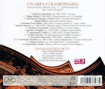 CD Das Kleine Kollektiv: Un'Arpa Straordinaria – Italienische Musik Des 17. Jahrhunderts Für Arpa Doppia 557393