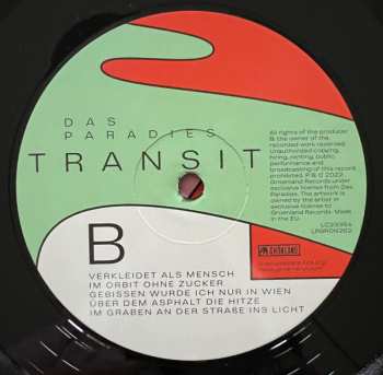 LP/CD Das Paradies: Transit 490595