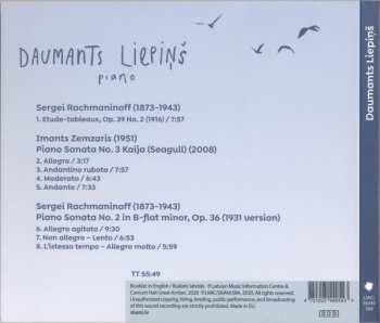 CD Daumants Liepins: Rachmaninoff. Zemzaris 575018