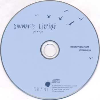 CD Daumants Liepins: Rachmaninoff. Zemzaris 575018