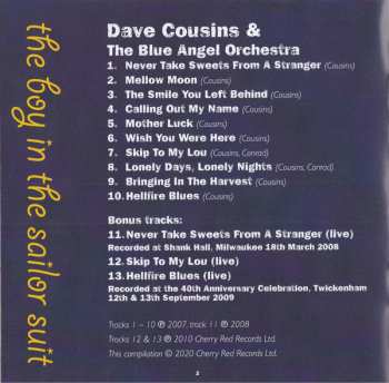 CD Dave Cousins: The Boy In The Sailor Suit 599395