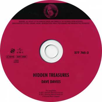 CD Dave Davies: Hidden Treasures 191932