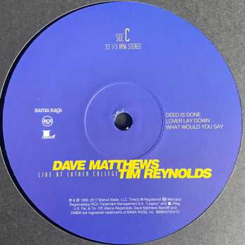 4LP/Box Set Dave Matthews: Live At Luther College 577860