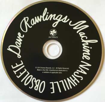 CD Dave Rawlings Machine: Nashville Obsolete 382267