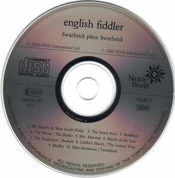 CD Dave Swarbrick: English Fiddler (Swarbrick Plays Swarbrick) 260609