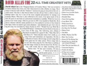 CD David Allan Coe: 20 All-Time Greatest Hits 601799