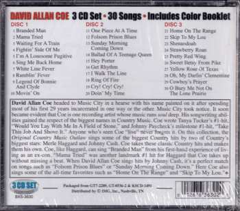 3CD David Allan Coe: Branded Man / Sings Johnny Cash's Biggest Hits / Country & Western  589557