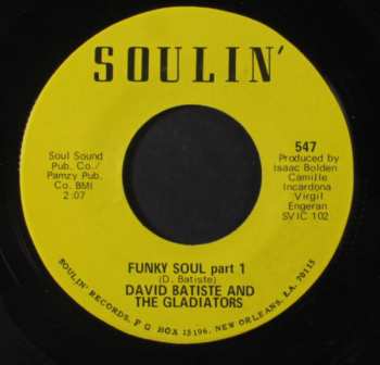 Album David Batiste & The Gladiators: Funky Soul