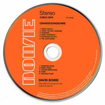 CD David Bowie: ChangesOneBowie 615977