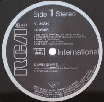 LP David Bowie: Lodger 666710