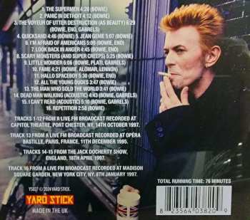 CD David Bowie: The New England Gateway (Port Chester Broadcast 1997) 619903