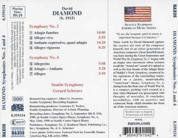 CD Gerard Schwarz: Symphonies Nos. 2 And 4 575550