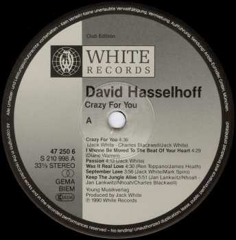 LP David Hasselhoff: Crazy For You 626379