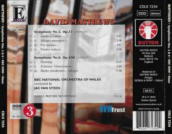 CD David Matthews: Symphonies Nos.2 & 6 98597