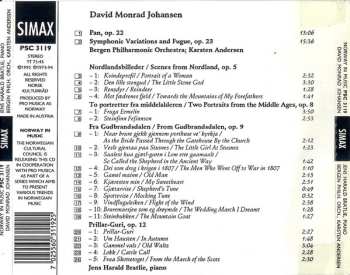 CD David Monrad Johansen: Piano Works Symphonic Variations and Fugue, op.23 Pan, op. 22 656496