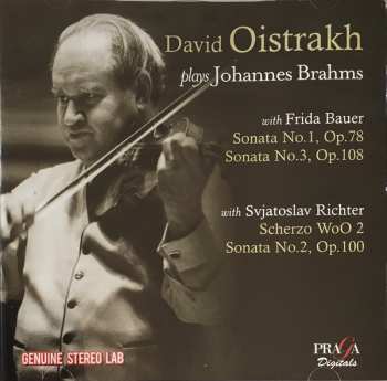 Album Johannes Brahms: Sonata No.1, Op.78 / Sonata No.3, Op.108 / Scherzo WoO 2 / Sonata No.2, Op.100