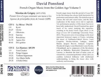 2CD Nicolas De Grigny: French Organ Music, Volume 5 333874