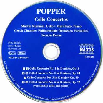 CD David Popper: Cello Concertos 260771