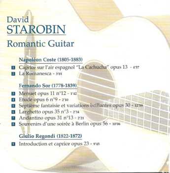 CD David Starobin: Romantic Guitar, Sor - Coste - Regondi 656882