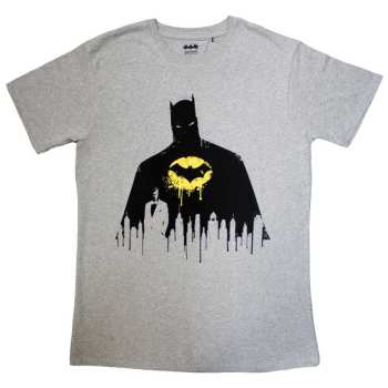 Merch Dc Comics: Dc Comics Unisex T-shirt: Batman Silhouette Drip (x-large) XL