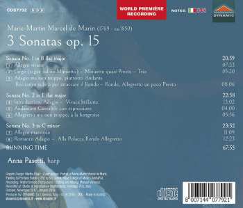 CD Anna Pasetti: 3 Sonatas Op. 15 644190