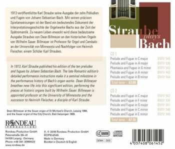 2CD Dean Billmeyer: Straube Plays Bach 392158