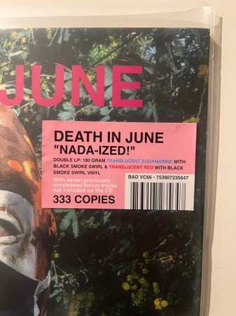 2LP Death In June: Nada-Ized! CLR | LTD 577188