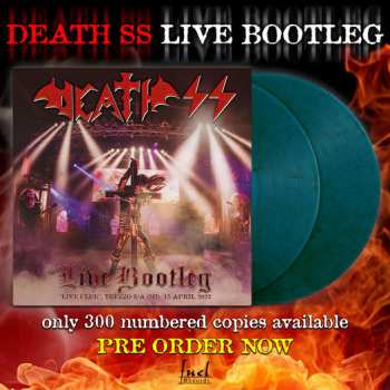 2LP Death SS: Live Bootleg "Live Club", Trezzo S/A (MI) 15 April 2022 CLR | LTD 581285