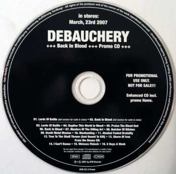 CD Debauchery: Back In Blood 547223