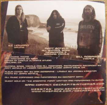 CD Decrepit Birth: Diminishing Between Worlds 291980