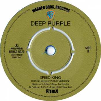 SP Deep Purple: Black Night / Speed King LTD | CLR 47149