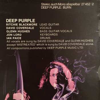 LP Deep Purple: Burn 603267