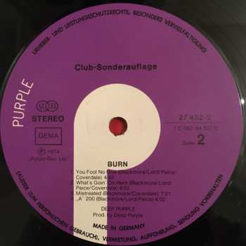 LP Deep Purple: Burn 603267