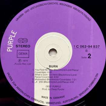 LP Deep Purple: Burn 664035