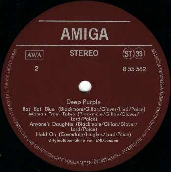 LP Deep Purple: Deep Purple 633131