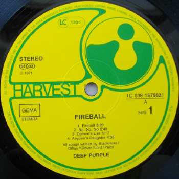 LP Deep Purple: Fireball 671013