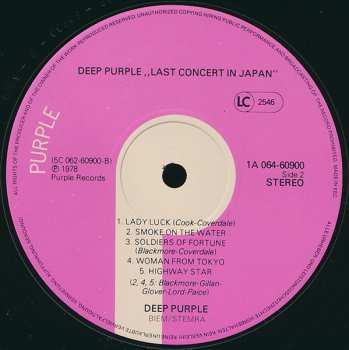 LP Deep Purple: Last Concert In Japan 656269