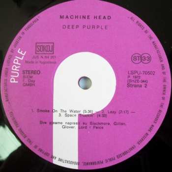 LP Deep Purple: Machine Head 616056