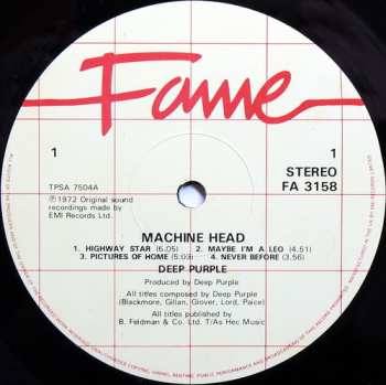 LP Deep Purple: Machine Head 655633