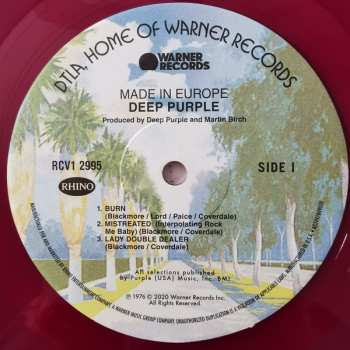 LP Deep Purple: Made In Europe CLR | LTD 559238