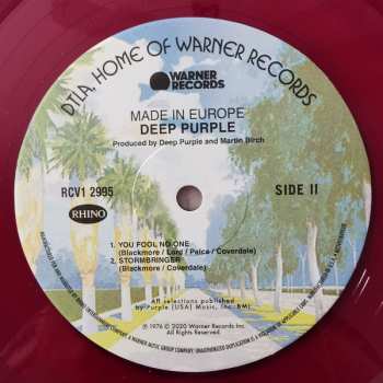 LP Deep Purple: Made In Europe CLR | LTD 559238