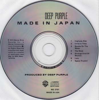 CD Deep Purple: Made In Japan 502278