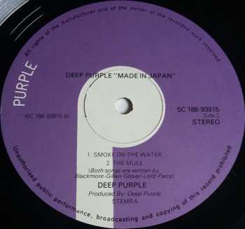 2LP Deep Purple: Made In Japan 603285