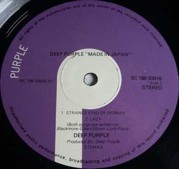 2LP Deep Purple: Made In Japan 603285