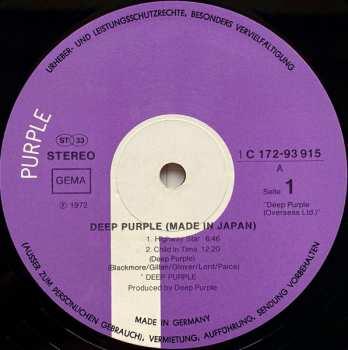 2LP Deep Purple: Made In Japan 648936