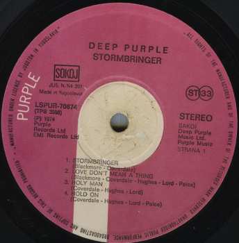 LP Deep Purple: Stormbringer 616445