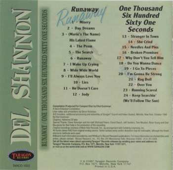 CD Del Shannon: Runaway / One Thousand Six Hundred Sixty One Seconds 591959